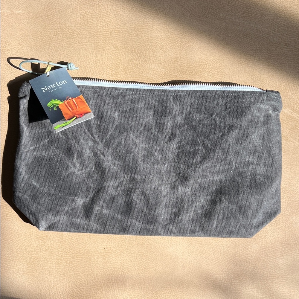 Newton Charcoal Waxed Canvas Bag